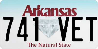 AR license plate 741VET