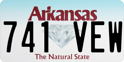 AR license plate 741VEW