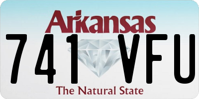 AR license plate 741VFU