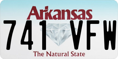 AR license plate 741VFW