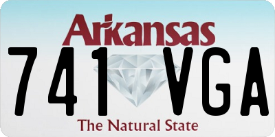 AR license plate 741VGA