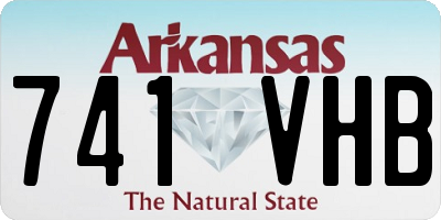 AR license plate 741VHB
