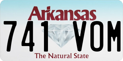 AR license plate 741VOM