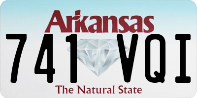 AR license plate 741VQI