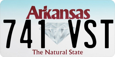 AR license plate 741VST