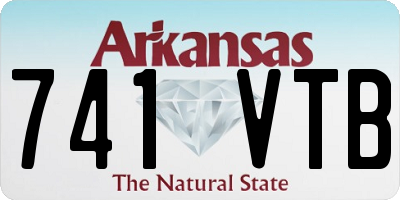 AR license plate 741VTB