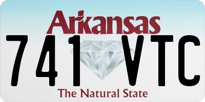AR license plate 741VTC