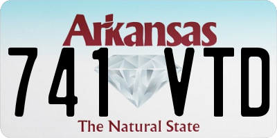AR license plate 741VTD