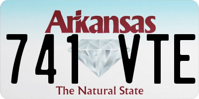 AR license plate 741VTE