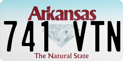 AR license plate 741VTN