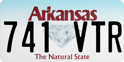 AR license plate 741VTR