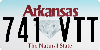 AR license plate 741VTT