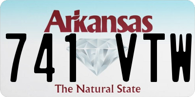 AR license plate 741VTW