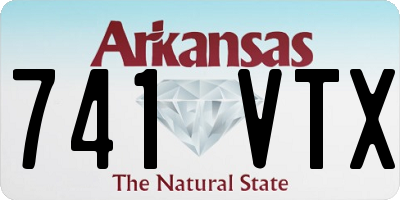 AR license plate 741VTX