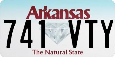AR license plate 741VTY