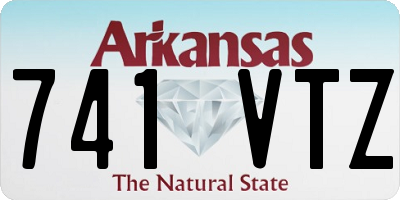 AR license plate 741VTZ