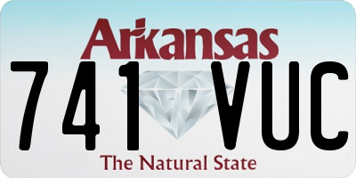 AR license plate 741VUC