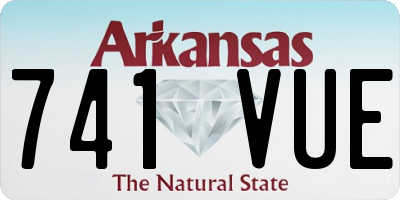 AR license plate 741VUE