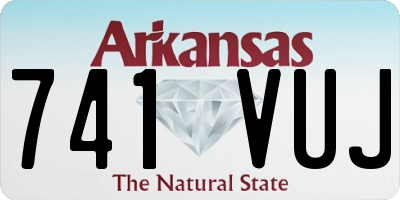 AR license plate 741VUJ