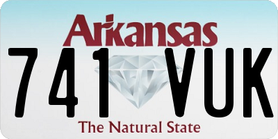 AR license plate 741VUK