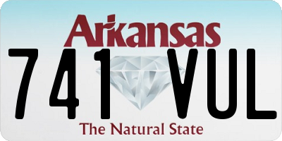 AR license plate 741VUL