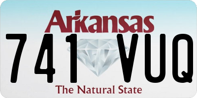 AR license plate 741VUQ