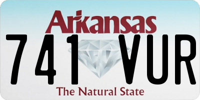 AR license plate 741VUR