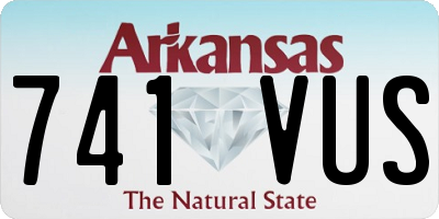 AR license plate 741VUS