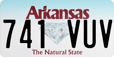 AR license plate 741VUV