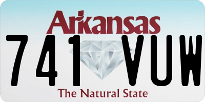 AR license plate 741VUW