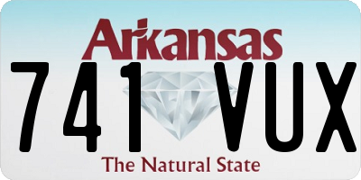 AR license plate 741VUX