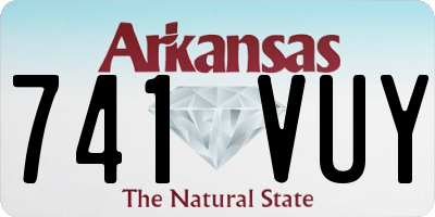 AR license plate 741VUY