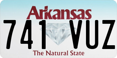 AR license plate 741VUZ