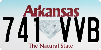 AR license plate 741VVB