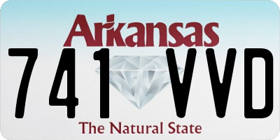 AR license plate 741VVD