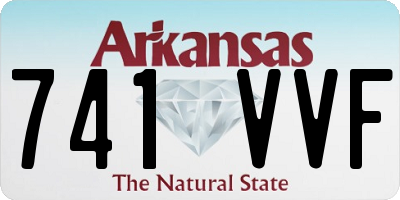 AR license plate 741VVF