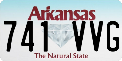 AR license plate 741VVG