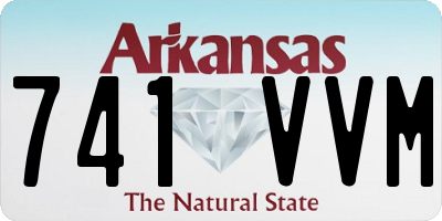 AR license plate 741VVM