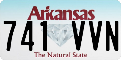 AR license plate 741VVN