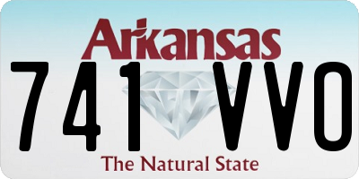 AR license plate 741VVO