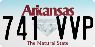 AR license plate 741VVP