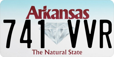 AR license plate 741VVR