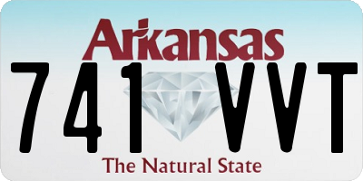 AR license plate 741VVT