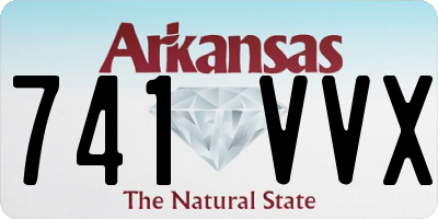AR license plate 741VVX