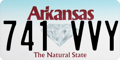 AR license plate 741VVY