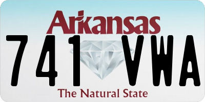 AR license plate 741VWA