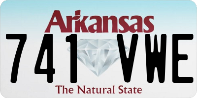AR license plate 741VWE