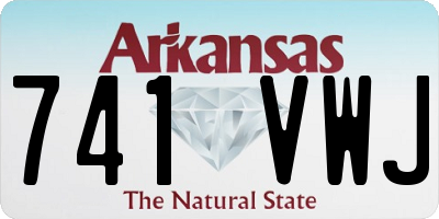 AR license plate 741VWJ