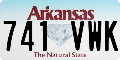 AR license plate 741VWK
