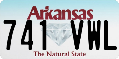AR license plate 741VWL